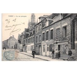 61 . n°101244. vassy .la rue principale .cafe .