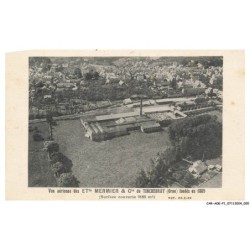 CAR-ADEP1-0011-61 - TINCHEBRAY - Vue aérienne des etts mermier e cie - Fondés en 1889