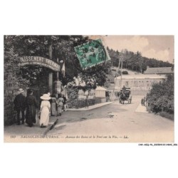 CAR-AEQP6-0274-61 - BAGNOLES-DE-L'ORNE - Avenue des Bains et le Pont sur la Vee