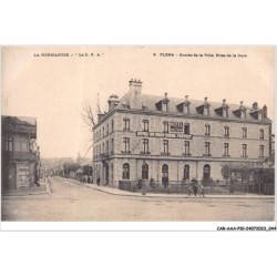 CAR-AAAP10-61-0710 - FLERS - entrée de la villa prise de la gare - Hotel du Gros Chene