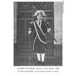 CAR-ACUP15-0923-61 - LONGNY-AU-PERCHE - M marcel delavisse - L'un des derniers suisses du perche - 20 janvier 1984