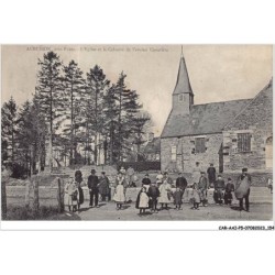 CAR-AAIP5-61-0453 -AUBUSSON, pres FLERS - L'eglise et le calvaire de l'ancien cimetiere