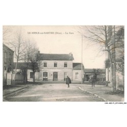 CAR-ADEP1-0023-61 - LE MESLE-SUR-SARTHE - La gare