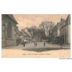 CAR-ACSP12-0763-61 - LAIGLE - Place saint-martin et entrée du chateau