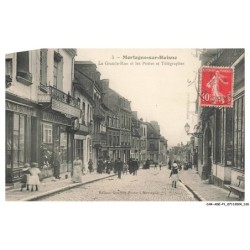 CAR-ADEP1-0064-61 - MORTAGNE-SUR-HUISNE - La grande-rue et les postes et télégraphes