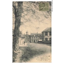 CAR-ADSP12-0737-61 - L'AIGLE - Vue sur l'eglise Saint-Jean et al Rue du Maure