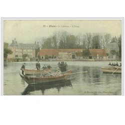 61.FLERS.LE CHATEAU.L'ETANG.BARQUES