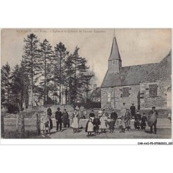 CAR-AAIP5-61-0436 - AUBUSSON, pres FLERS - L'eglise et le calvaire de l'ancien cimetiere - Carte vendue en l'etat