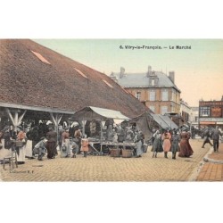 51 - VITRY LE FRANCOIS - SAN32106 - Le Marché - carte Postale Toilée