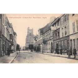 51-AM22219.Vitry-le-François.La Rue du Pont.Place d'Armes.Eglise