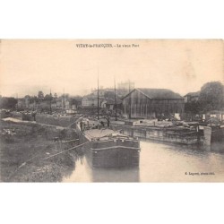 51-SAN59411-VITRY-LE-FRANCOIS.Le Vieux Port.Péniche