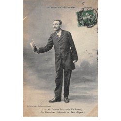 51 . n°106118 .silhouette chalonnaise .m gerome failly .le recordman du salut elegant .