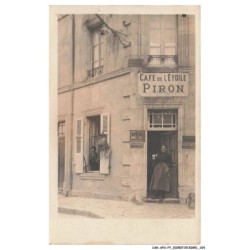 CAR-AFXP7-0355-80 - AMIENS - Carte photo - Bourg au moine - Café de l'etoile