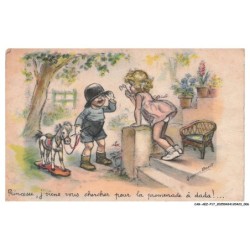 CAR-AEZP17-0917-ILLUSTRATEUR - BOURET - Princesse - J'viens vous chercher pour la promenade à dada