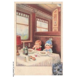 CAR-AEHP19-1033-ILLUSTRATEUR - BERTIGLIA - Enfants dans un train