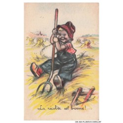 CAR-ADXP4-0164-ILLUSTRATEUR - LA RECOLTE EST BONNE - BOURET