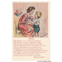 CAR-AEHP19-1066-ILLUSTRATEUR - BOURET - Mere - Une maman c'est le sourire d'un bonheur