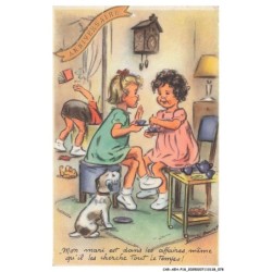 CAR-AEHP18-1013-ILLUSTRATEUR - BOURET - Mon mari est dans les affaires - Meme qu'il les cherche tout le temps