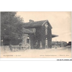 CAR-ABAP9-80-0835 - BEAUQUESNE - la gare - tran