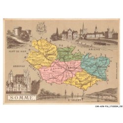 CAR-ACWP16-1124-80 - Département de LA SOMME - Carte