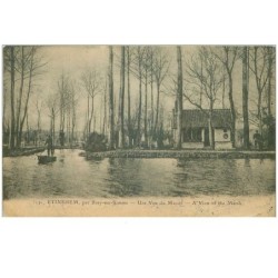 80 .n° 33003 . etinehem.une vue du marais.cachet censor rouge