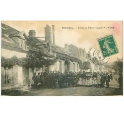 80 . n°36996.prouzel.entree de l usine cauvin yvose.en l etat