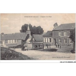 CAR-AATP11-80-0934 - ETRICOURT - l'église et la poste