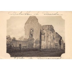 80. FOUCAUCOURT - n°68705 - Eglise, Bataille de Picardie - Carte photo