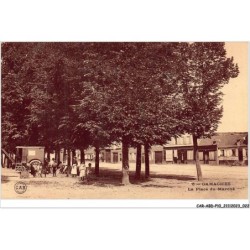 CAR-ABDP10-80-0989 - GAMACHES - LA PLACE DU MARCHE - ROULOTTE DE ROMANICHELS