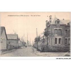 CAR-ABDP10-80-0980 - PIERREPONT-SUR-AVRE - RUE DE LA GARE