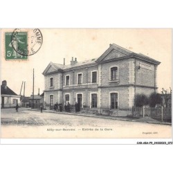 CAR-ABAP9-80-0837 - AILLY-SUR-SOMME - entrée de la gare