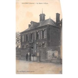 80. n° 104003 .chaussoy .la mairie et l ecole .