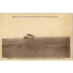 80.AERO CLUB DE PICARDIE.""""DENISE"""" LE PREMIER POU PICARD EVOLUANT AU TERRAIN DU MONTJOIE LE 28 JUIN 1935.AVION