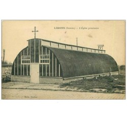 80.LIHONS.n°6928.L'EGLISE PROVISOIRE