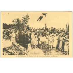 80.GRIVESNES.n°13679.M DESTRES MAIRE DE GRIVESNES PRONONCANT SON DISCOURS