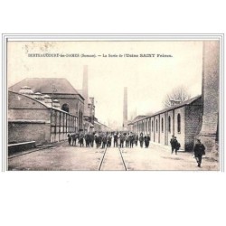 80.BERTEAUCOURT LES DAMES.LA SORTIE DE L USINE ST FRERES.