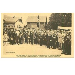 80.GRIVESNES.n°4713.SORTIE DU BANQUET ET RASSEMBLEMENT DES ANCIENS COMBATTANTS FACE AUX PLAQUES COMMEMORATIVES.....