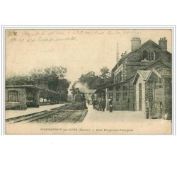 80.PIERREPONT SUR AVRE.GARE HARGICOURT-PIERREPONT.TRA IN.PLIE