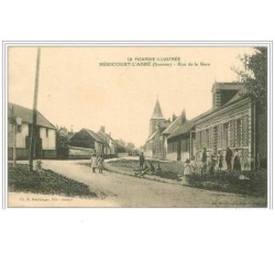 80.MERICOURT L'ABBE.RUE DE LA GARE