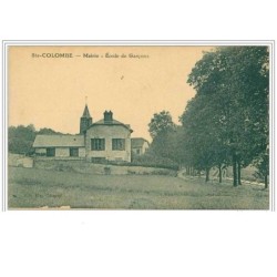 80.STE COLOMBE.MAIRIE.ECOLE DES GARCONS