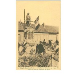 80.MERY LA BATAILLE.n°13665.LE PRESIDENT DES A C DES 125e ET 325e R I DEPOSE LA PALME AUX MONUMENT AUX MORTS