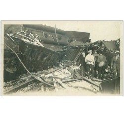 80.AMIENS.n°27448.ACCIDENT DE CHEMIN DE FER.CP PHOTO