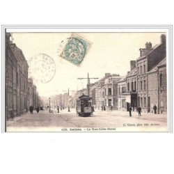 80.AMIENS.LA RUE JULES-BARNI.TRAMWAY.