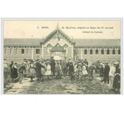 80.MERS.M MALETRA, ADJOINT AU MAIRE DU 17 arr VISITANT LA COLONIE