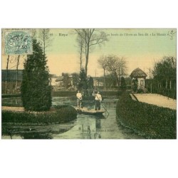 80.ROYE.n°28047.LES BORDS DE L'AVRE AU LIEU DIT "LE MARAIS".CP TOILLEE