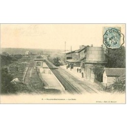 80.VILLERS-BRETONNEUX.LA GARE.TRAIN