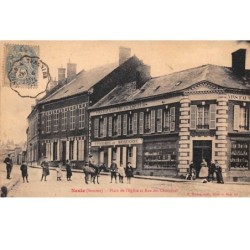 80.n°57518.nesle.place de l'eglise et rue de chanoines