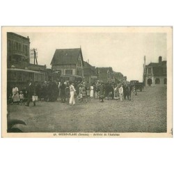 80.QUEND-PLAGE.n°11804.ARRIVEE DE L'AUTOBUS.RARE