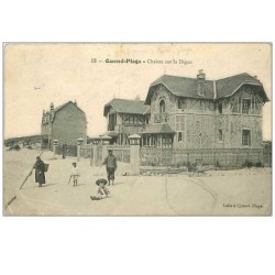80.QUEND-PLAGE.n°1515.CHALETS SUR LA DIGUE.PLIE