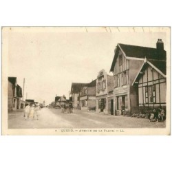 80.QUEND.n°11803.AVENUE DE LA PLAGE.COUPURES SUR LA CARTE